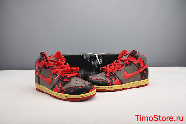 Nike Dunk High 1985 Red Acid Wash DD9404-600 - 1