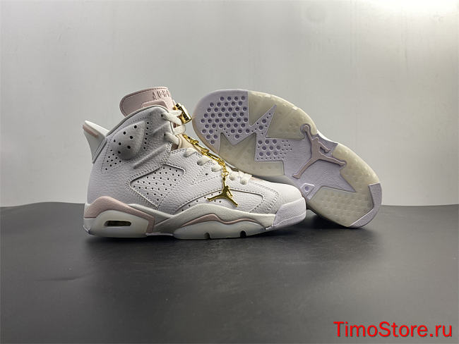 Nike air Jordan 6 Retro Gold Hoops (W) DH9696-100 - 1