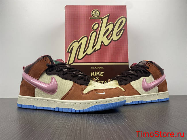 Nike Dunk Mid Social Status Free Lunch Chocolate Milk  DJ1173-700 - 1
