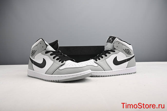 Nike Air Jordan 1 Mid Light Smoke Grey 554724-092 - 1