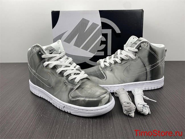Nike Dunk High CLOT Metallic Silver  DH4444-900 - 1