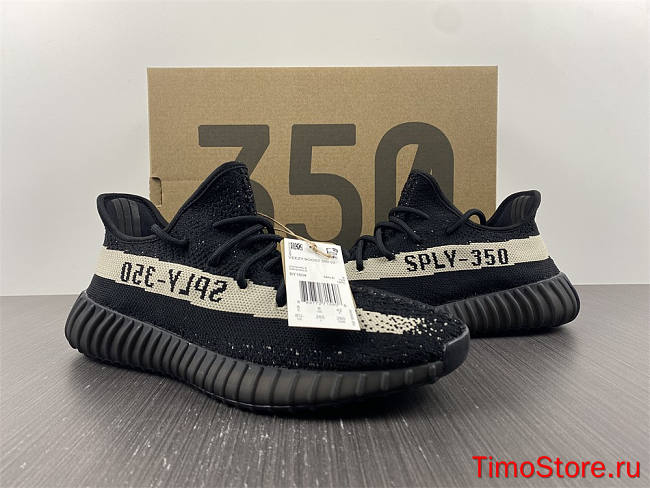 adidas Yeezy Boost 350 V2 Core Black White  BY1604 - 1