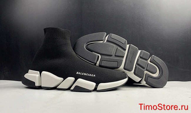 Ba1enc1age Black & White Speed 2.0 Sneakers - 1
