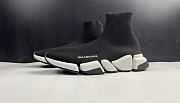 Ba1enc1age Black & White Speed 2.0 Sneakers - 3
