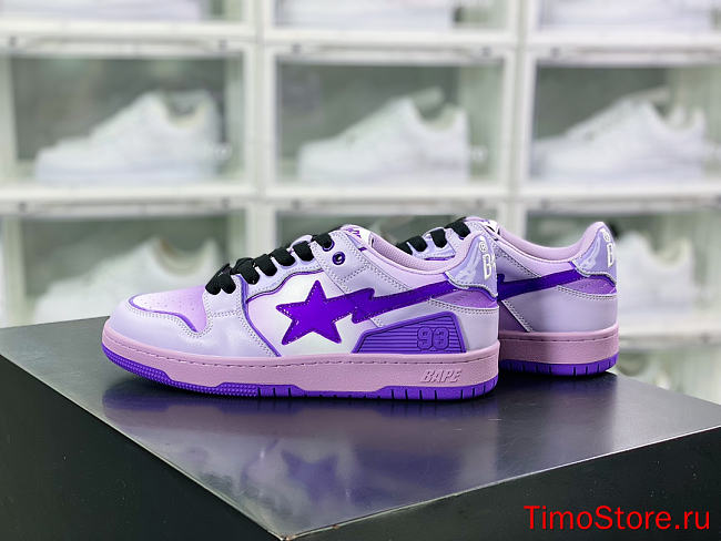 A Bathing Ape Bape SK8 Sta Purple - 1