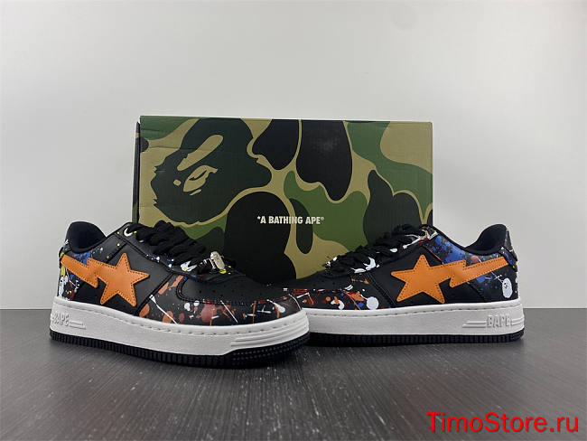 A Bathing Ape Bape Sta Paint Black - 1