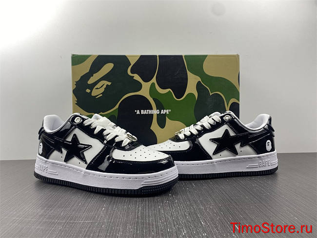A Bathing Ape Bape Sta Low Black  001FWH701001_BLK_A - 1