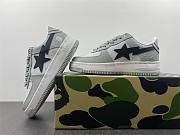 A Bathing Ape Bape Sta Low Grey Black 1H70-291-002 - 2