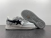 A Bathing Ape Bape Sta Low Grey Black 1H70-291-002 - 6