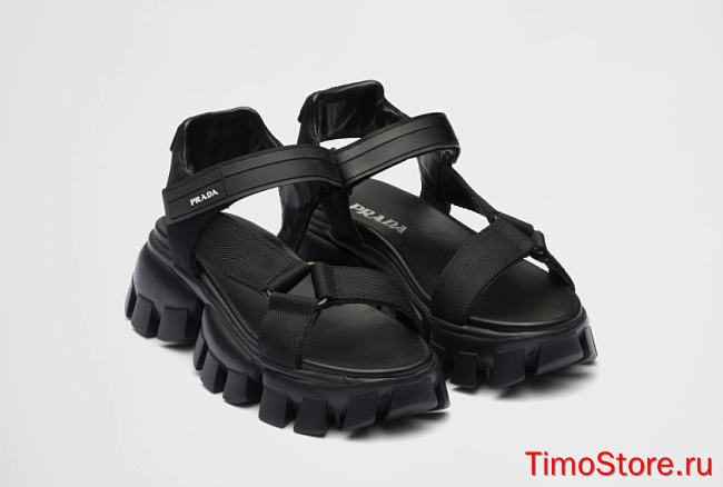 Proda  thunder ridged-sole sandals black - 1