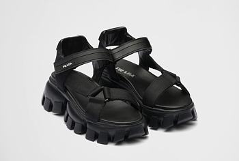 Proda  thunder ridged-sole sandals black