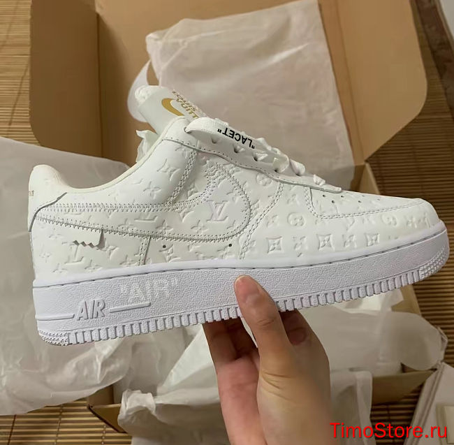 1ouis Vu1tton x Nike Air force 1 low white - 1