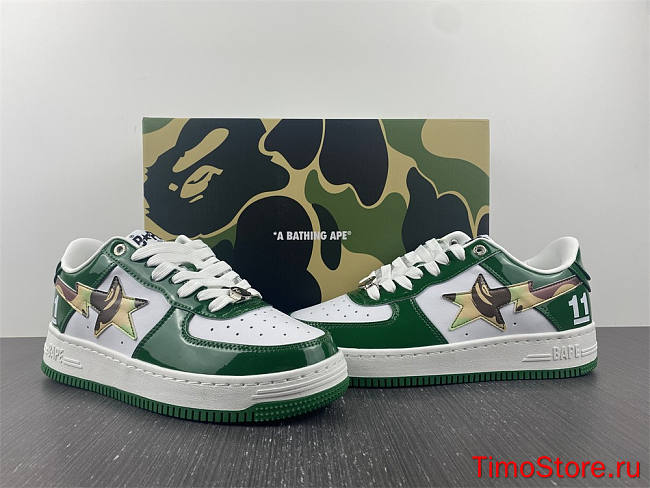 A Bathing Ape Bape Sta Low green ABC Camo Green - 1