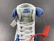 Nike Air Jordan 1 Retro High Off-White Blue  and white aQ0818-168 - 4