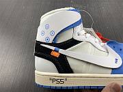 Nike Air Jordan 1 Retro High Off-White Blue  and white aQ0818-168 - 2
