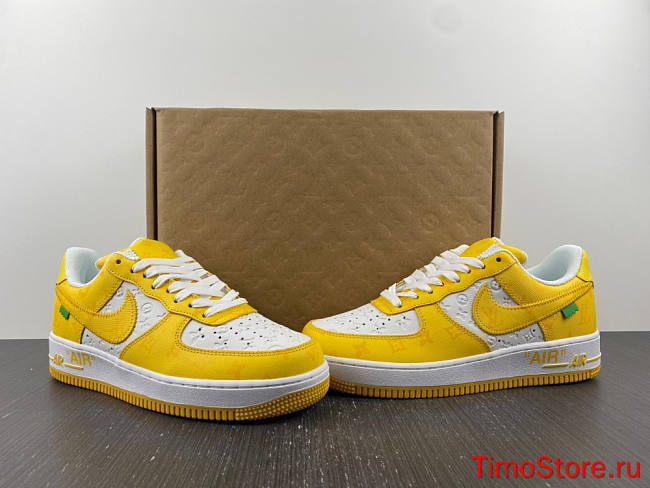 1ouis Vu1tton x Nike Air force 1 low yellow - 1