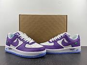 1ouis Vu1tton x Nike Air force 1 low purple - 1