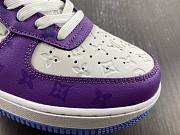 1ouis Vu1tton x Nike Air force 1 low purple - 2