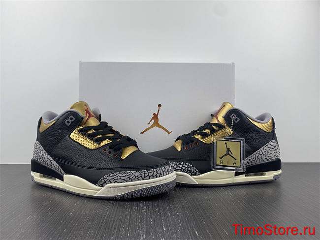 Nike  Air Jordan 3 WMNS “Black Gold” - 1