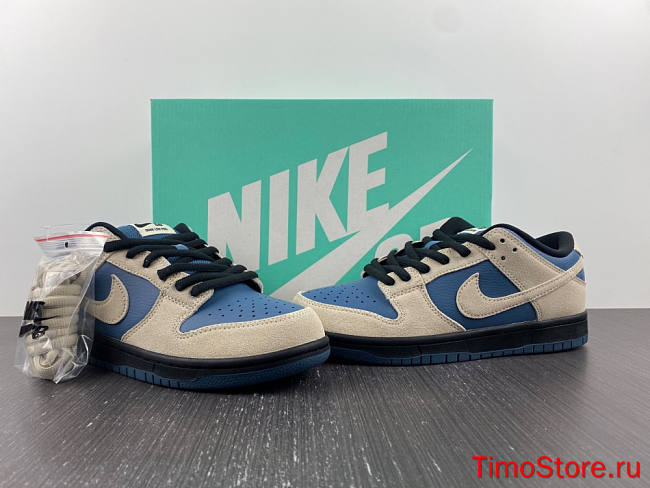 Nike SB Dunk Low Light Cream Thunderstorm BQ6817-200 - 1
