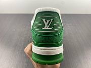 1ouis Vu1tton Traniner Green Monogram Denim White 1A9JHV - 6