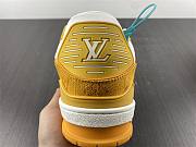 1ouis Vu1tton Traniner Yellow Monogram Denim White 1A9JHB  - 3
