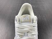 A Bathing Ape Bape Sta Low White Leather 1G70-191-042 - 4