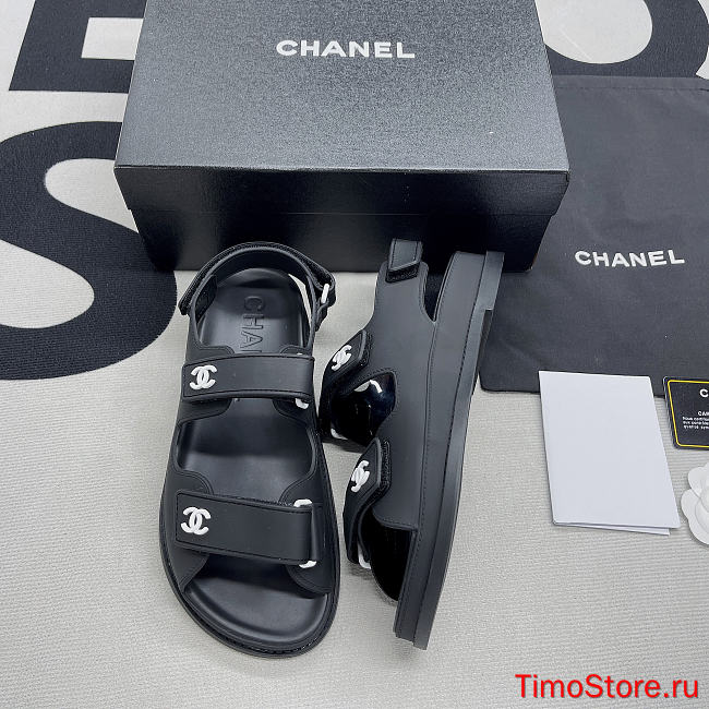 Chene1 Dad Sandals black  Rubber Sandals - 1