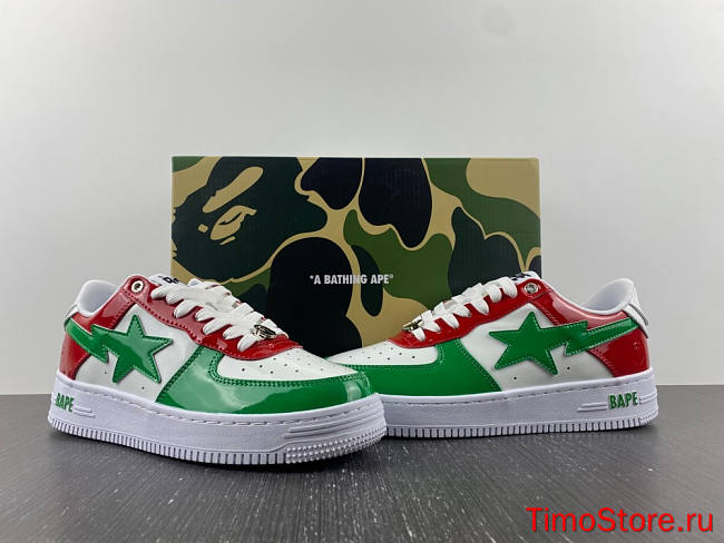 A Bathing Ape Bape Sta Green Red  - 1