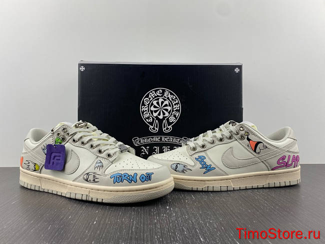 Nike Dunk Low Chrome Hearts DD1503-107 - 1