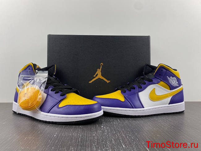Jordan 1 Mid Lakers   DQ8426-517 - 1