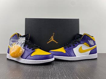 Jordan 1 Mid Lakers   DQ8426-517
