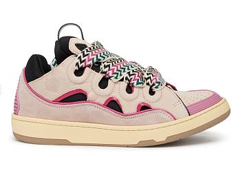LANVIN Curb sneakers    pink/black