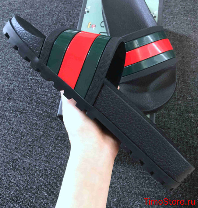 Gvcci Web Slide Sandal Black - 1