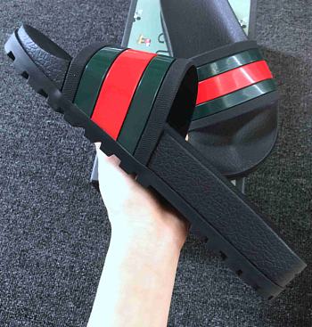 Gvcci Web Slide Sandal Black