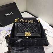 Chene1 Leboy Bag Lambskin Black 25cm - 1
