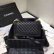Chene1 Leboy Bag Lambskin Black 25cm - 2