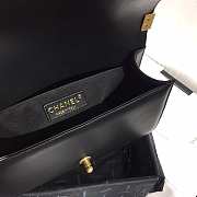 Chene1 Leboy Bag Lambskin Black 25cm - 3