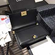 Chene1 Leboy Bag Lambskin Black 25cm - 5