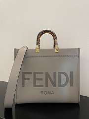 Fend1 Tote Bag Grey 35cm - 1