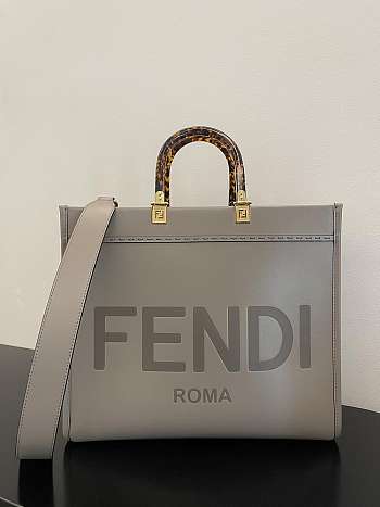 Fend1 Tote Bag Grey 35cm