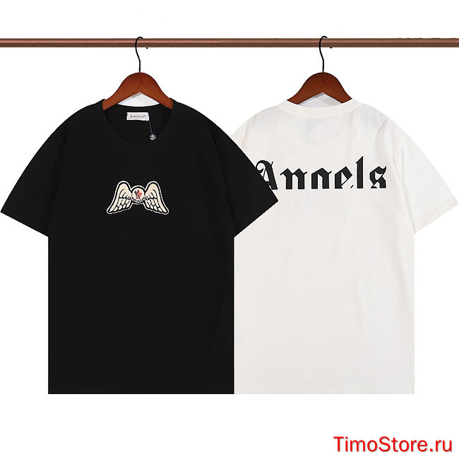 palm angles tee balck | white - 1