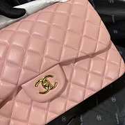 Chenne1 Classic Flap Bag Pink With Gold Hardware 30cm - 4