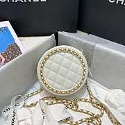 Chene1 Round Chain Bag 12cm White - 6