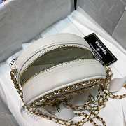 Chene1 Round Chain Bag 12cm White - 2