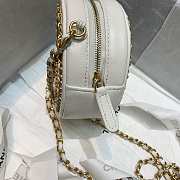 Chene1 Round Chain Bag 12cm White - 4