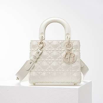 D1or  lady Bag White 20cm