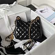 chene1 Small Hobo Bag Black 17×19×6cm  - 5