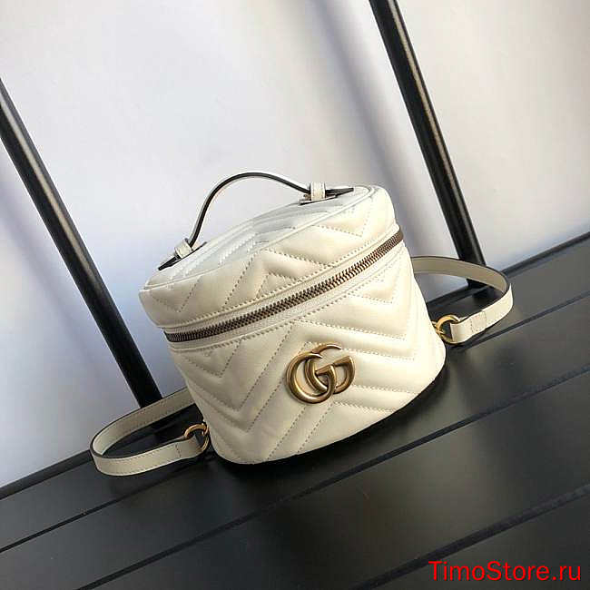 Gvcc1 GG Marmont Mini Backpack 17x12x16cm - 1