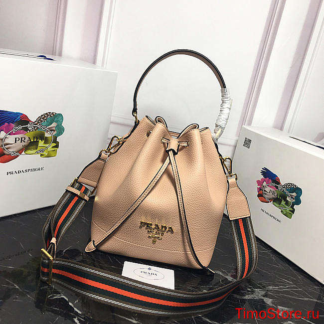 Proda Original Calfskin leather Bucket Bag 1BE018 Pink 21 x 25 x 15 cm - 1